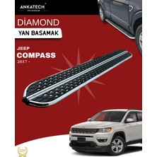 Ankatech Jeep Compass 2 diamond krom Yan Basamak 173 cm 2017 Üzeri