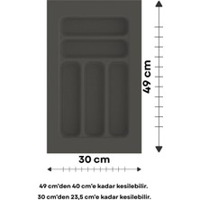 Özkan Wood Çekmece Içi Kaşıklık, Düzenleyici, Organizatör 30 cm x 49 cm