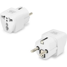 İlanib Ticaret Seyahat Tipi Çevirici Priz - Kompakt Tasarım 250V 16A Ingiliz, Amerikan ve Avustralya Fişi Dönüştürücü Evrensel Adaptör