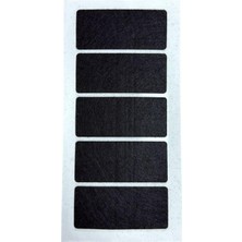 İlanib Ticaret Siyah Keçe 5 Adet 4 * 9 cm Yapışkanlı, Masa, Koltuk Altı Parke Koruma Keçesi