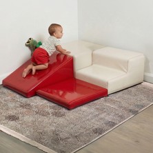 Ombi Baby Eğitici Montessori Tırmanma Seti - Yumuşak Deri Oyun Alanı