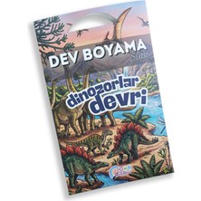 Egev Çocuk Dinozorlar Devri - Dev Boyama Kağıdı (100X70 Cm) - Çocuklar Için Eğitici Sanat Etkinliği, 200GR Kalın Kağıt
