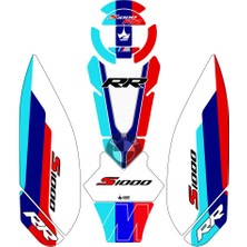 Grippatch Bmw S1000RR (2023-2025) Uyumlu 13 Parça Tank Pad Seti GC43-3