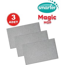 PremiumPort Yedek Mop 3'lü Temizlik Seti, Mandallı Paspas ve Havlu Bezi ile