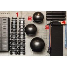 Rane Dambıl Standı Pilates Topu Rafı Yoga Roller Rafı Mat Rafı