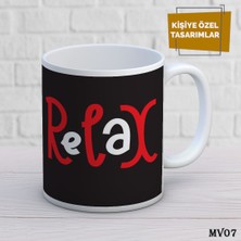 Birsence Kişiye Özel Kupa Motivasyon | Isimli & Fotoğraflı Premium Hediye Bardak  Relax 2