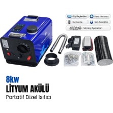 Tecnopoint 8kw Taşınabilir Lityum Akülü Webasto Tipi Dizel Isıtıcı
