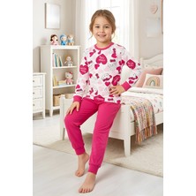 Modanino Kız Çocuk %100 Pamuk Pijama Takımı 4-11 Yaş 12628