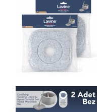 PremiumPort 2'li Mikrofiber Temizlik Seti, Yedek Bezleri ile Pratik ve Etkili Temizlik