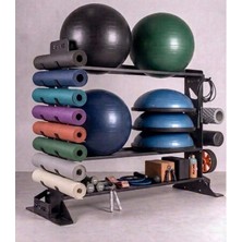 Rane Pilates Topu Mat Bosu Topu Yoga Roller Fitness Aksesuarları Için Çok Amaçlı Stand