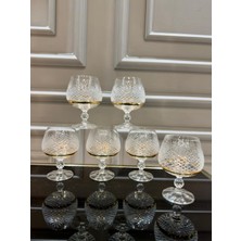 Nazan Home Bohemia Kristal El Işi Gold Ayaklı Kahve Yanı Su Bardağı