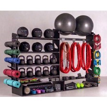 Rane Sağlık Topu Kettlebell Mat Pilates Topu Aksesuar Standı 175 kg Çalışma Ağırlığı ile Çok Fonksiyonlu