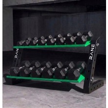 Rane Dambıl Standı Siyah Yeşil 2 Raflı