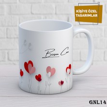 Birsence Kişiye Özel Kupa | Isimli & Fotoğraflı Premium Hediye Bardak Kalp