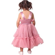 Ahsenim Bebe Kız Damla Model Kısa Abiye Elbise