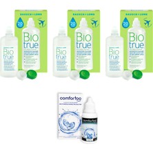 Bausch + Lomb Biotrue 100 ml 3x +   Comfortoo 60 ml  Lens Solüsyonu Avantajlı Set