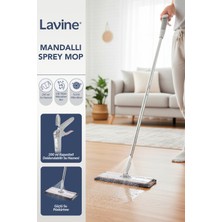 PremiumPort Lavine Mandallı Sprey Mop, Kompakt Tasarım, Mikrofiber Bezli, 4xl Bezlerle Kullanım