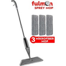 PremiumPort Pratik ve Hafif Gri Mikrofiber Mop Seti, Kolay Temizlik Için Ideal