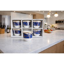 Glore Mixe Türk Kahvesi Mırra Takımı Porselen 6 Kişilik 6 Parça Şık Modern Hediyelik Altın Yaldızlı Özel Tasarım