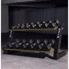 Rane Dambıl Standı Siyah Haki 2 Raflı