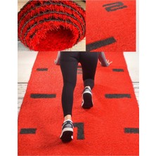 Rane Kızak Halısı 1 Metre En 10 Metre Uzunluk Kırmızı Renk