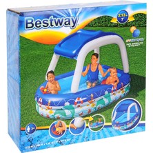 Keskin Sound Bestway Havuz Gölgelikli Kornalı 213X155X132