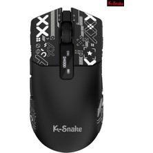Sarftech K-Snake Rgb Gaming Mouse 24.000 Ekranlı Dpı Kablosuz & Kablolu Type-C Şarj Istasyonlu Oyuncu Mouse
