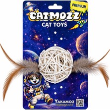 Catmozz Premium Doğal Bambu Top Oyuncak