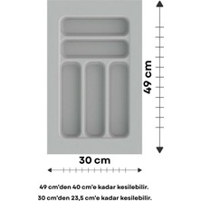 Özkan Wood Çekmece Içi Kaşıklık, Düzenleyici, Organizatör 30 cm x 49 cm