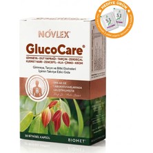 Novlex® Glucocare Gimneya, Tarçın ve Bitki Ekstreleri Içeren Takviye Edici Gıda - 30 Kapsül