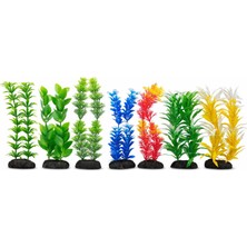 Petistera 3'lü Karışık Plastik Akvaryum Bitkisi 15 cm