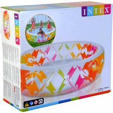 Keskin Sound Intex Yumuşak Desenli Şeffaf Havuz 229X56 cm