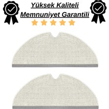 PremiumPort Yüksek Kaliteli 2'li Mop Bezi, Roborock Q5-Q8, S5-S6 Serisi Uyumlu