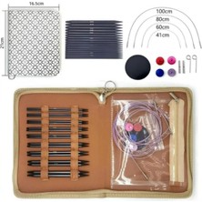 Sultan Değiştirilebilir Misinalı Şiş Seti Cüzdanlı 9 Farklı Numara 4 Farklı Misina Uzunluğu