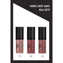 Golden Rose Longstay Liquid Matte Lipstick Mini Ruj 3'lü Set No:20-22-11