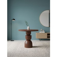 Gazzini Furniture Orbis Yuvarlak Ahşap Yemek Masası 100X100