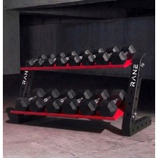 Rane Dambıl Standı Siyah Kırmızı 2 Raflı