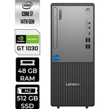Lenovo Thinkcentre Neo 50T Gen 5 i7 14700 48GB RAM 512GB SSD Win11 Pro 12UD001UTRP469 Masaüstü Bilgisayar + Per4 USB