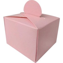 İstoç Parti Lokumluk Karton Kutu Pembe 50 Adet