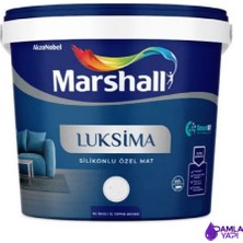 Marshall Luksima Silikonlu Silinebilir Özel Mat Iç Cephe Duvar Boyası 0.75 L