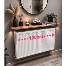MZ Ahşap Petek Üstü Raf Uçan Raf Atlantik Çam Rengi 16X120 cm