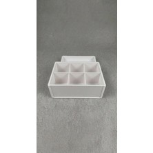 My Craft 3D MYCRAFT3D Çok Amaçlı Kapaklı Organizer Kutu, Makyaj, Banyo, Mutfak Düzenleyici. Isteğe Bağlı 6 Veya 1 Bölmeli