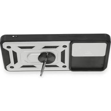 Uravas Store 12T Kılıf Pars Lens Yüzüklü Silikon - Gümüş