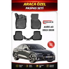 PINUKS Audı A3 2020-2024 Araca Özel Havuzlu  5d  Oto Paspas Seti Pro Seri