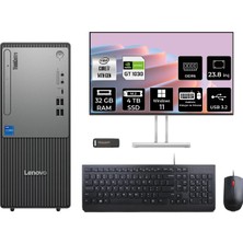 Lenovo Thinkcentre Neo 50T Gen 5 i7 14700 32GB RAM 4TB SSD 23.8" FHD Win11 Pro 12UAS0GL00P768 Masaüstü Bilgisayar + Per4 USB