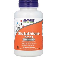 Now Foods, Glutathione, 500 mg, 60 Bitkisel Kapsül