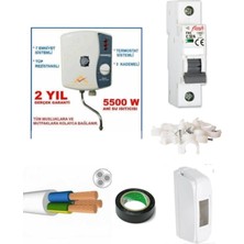 Feyza Design 5500W Mutfak Şohbeni 3 mt Kablolu Tam Takım Seti