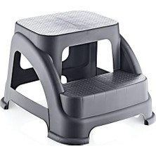 Mi-Ça Home Life Merdivo 2 Basamaklı Kompakt Merdiven – Kaymaz Tabanlı, Hafif ve Çok Amaçlı Kullanım