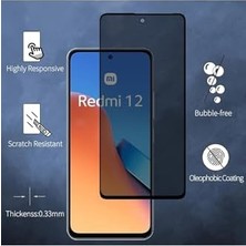 Mi-Ça Home - ile Uyumlu 12 Ekran Koruyucu Hayalet Cam 5d Parlak Privacy Kırılmaz Ekran Camı Gizli Görünmez