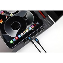 Mi-Ça Home Type C-C Power Delivery Hızlı Şarj Kablosu, Siyah Kablo, Mavi/siyah Uçlar (150 Cm)